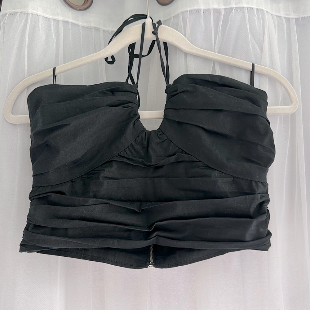 Black crop top